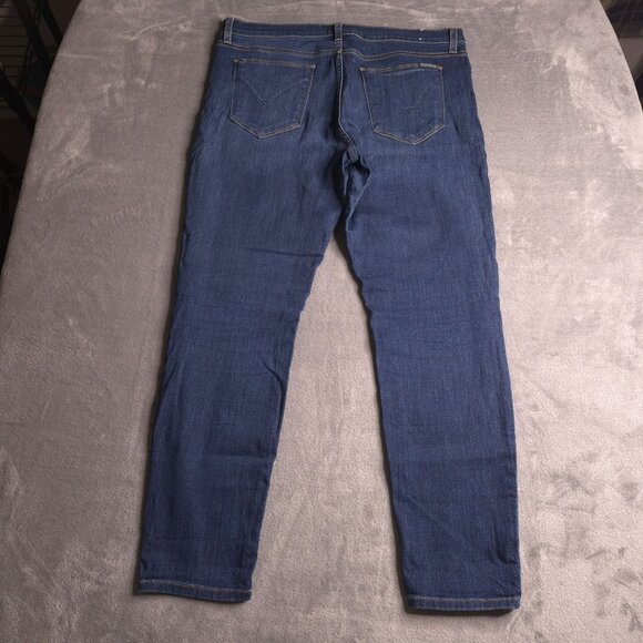 Hudson Womens Krista Ankle Super Skinny Jeans 32 Dark Wash Mid Rise Stretch - Picture 3 of 8